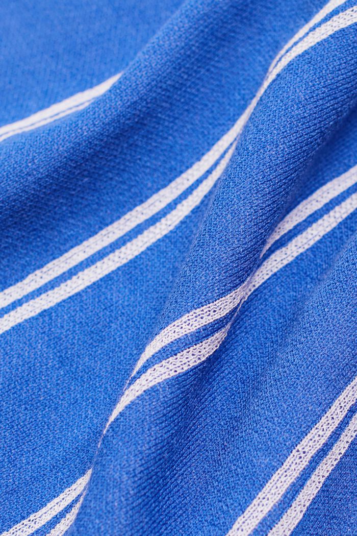 Robe rayée longueur midi sans manches, BLUE, detail image number 4
