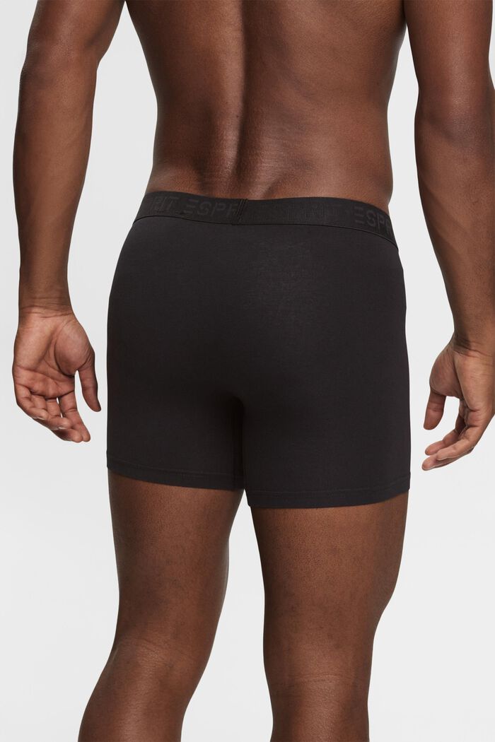 Lot de shorts longs pour Hommes en coton stretch, BLACK, detail image number 4