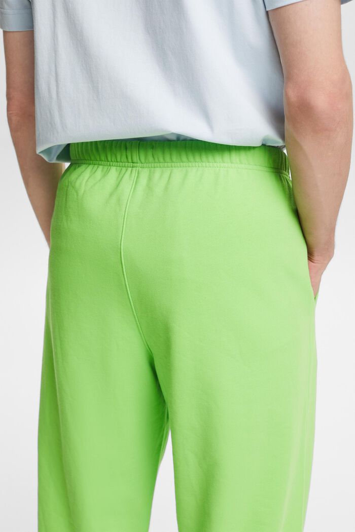 Pantalon de jogging en coton molletonné orné d’un logo, CITRUS GREEN, detail image number 4
