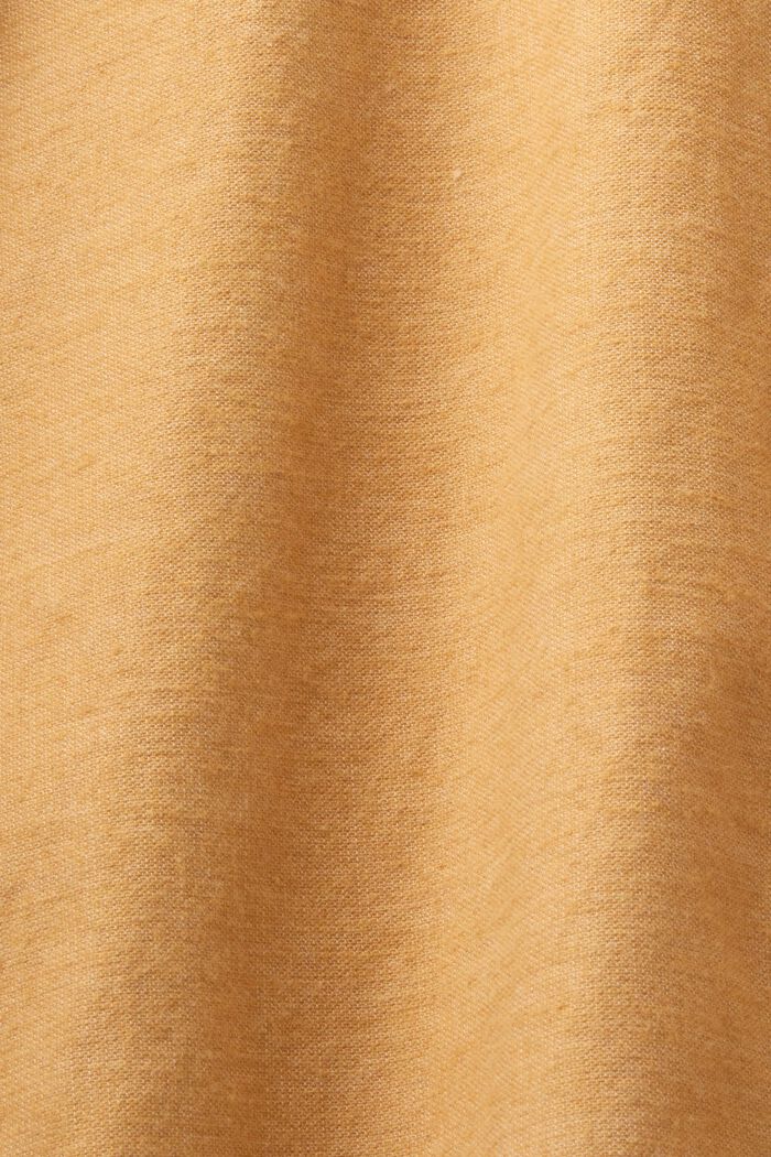 Chemise chinée, 100 % coton, CAMEL, detail image number 6