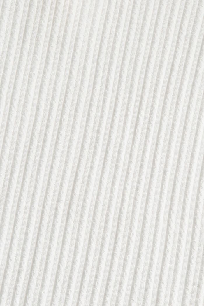 Polo d’aspect côtelé, OFF WHITE, detail image number 4