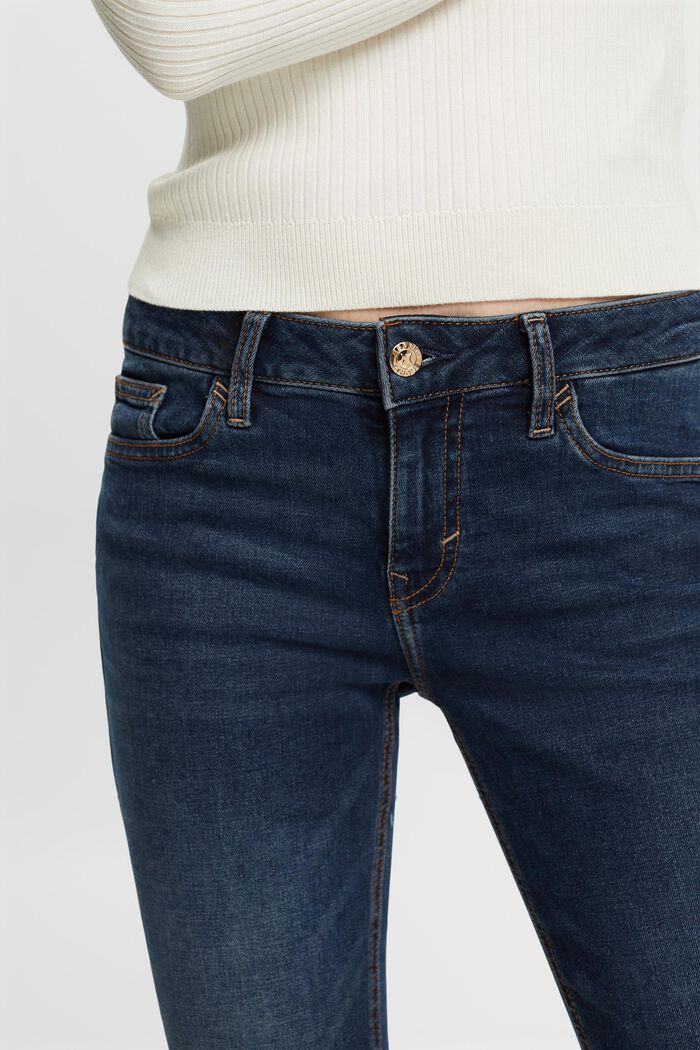 Jean stretch de coupe Slim Fit à taille mi-haute, BLUE LIGHT WASHED, detail image number 2