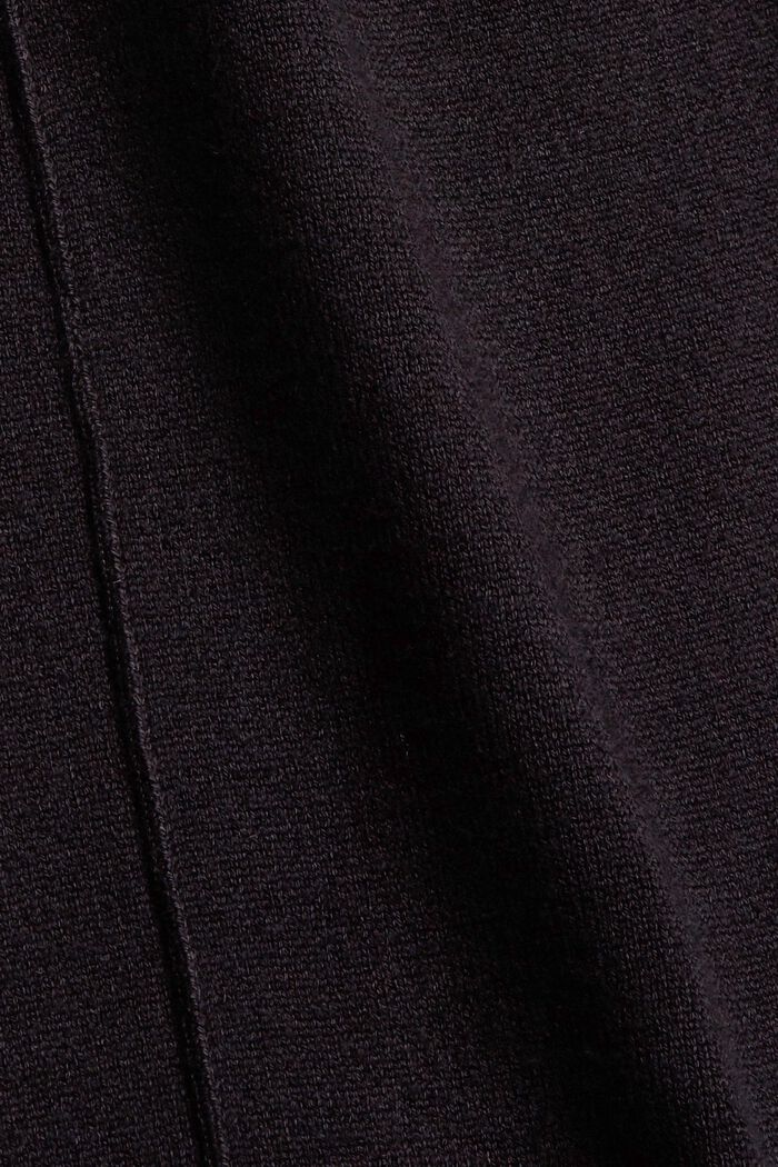 Pantalon en maille à teneur en LENZING™ ECOVERO™, BLACK, detail image number 4