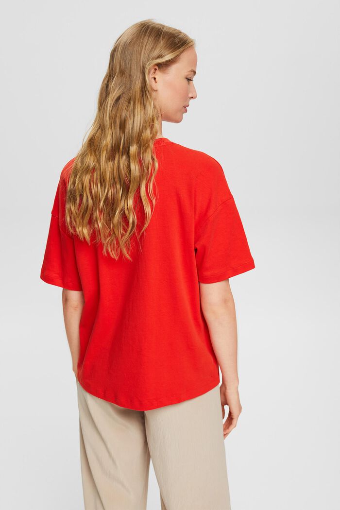 T-shirt à poche-poitrine, ORANGE RED, detail image number 4
