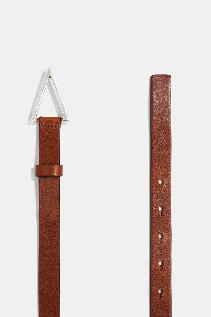 Fine ceinture en cuir, BROWN, detail image number 1