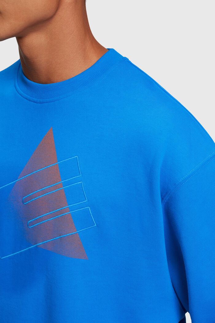 Sweat-shirt Yagi Archive à imprimé graphique, BRIGHT BLUE, detail image number 1