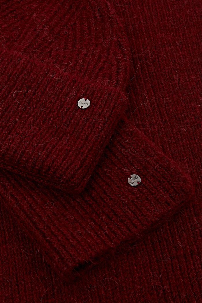 Coffret-cadeau de Noël avec bonnet et écharpe, BORDEAUX RED, detail image number 1