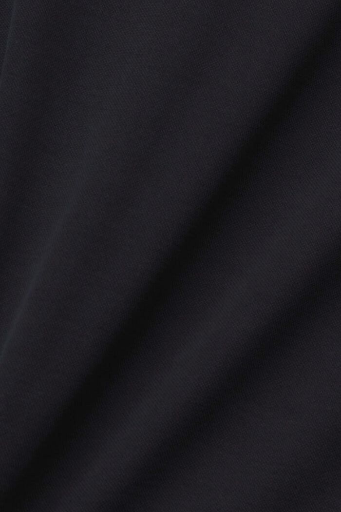 Robe longueur midi à encolure en V, BLACK, detail image number 4