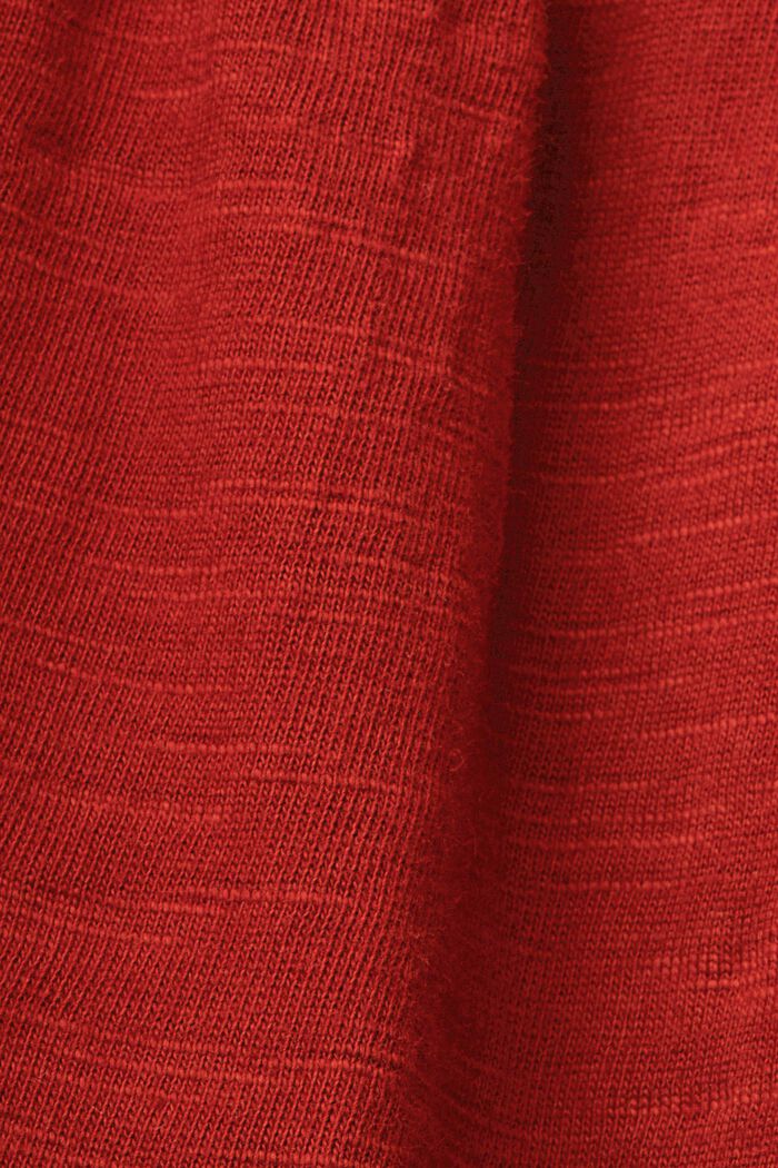 Robe en jersey à manches en dentelle brodées, TERRACOTTA, detail image number 5