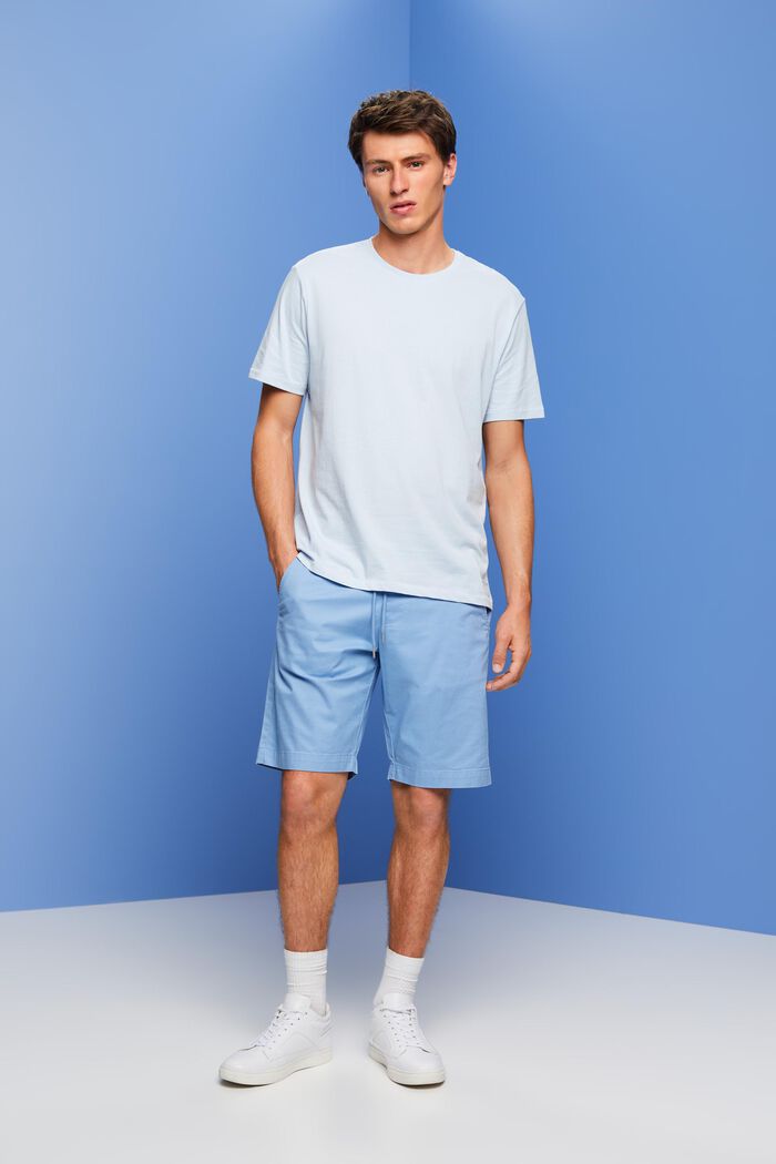 T-shirt en jersey à imprimé au dos, 100 % coton, PASTEL BLUE, detail image number 4