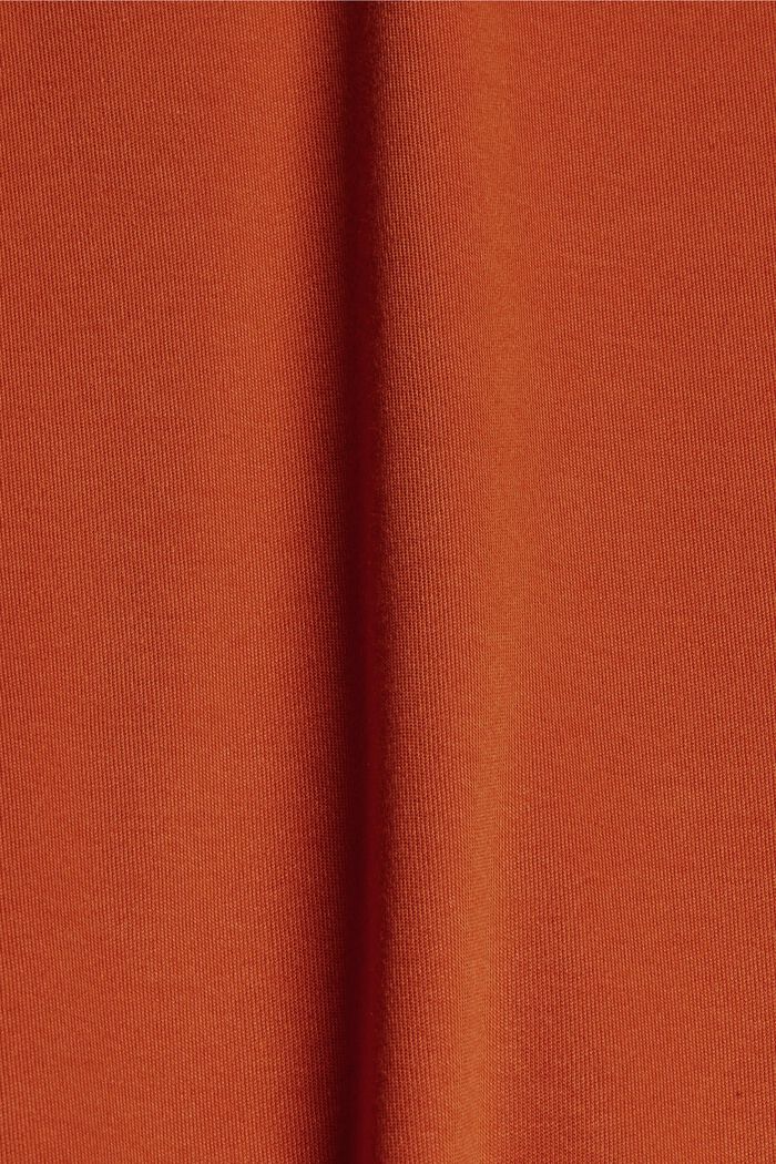 En TENCEL™ : jupe longueur midi en jersey, TERRACOTTA, detail image number 4