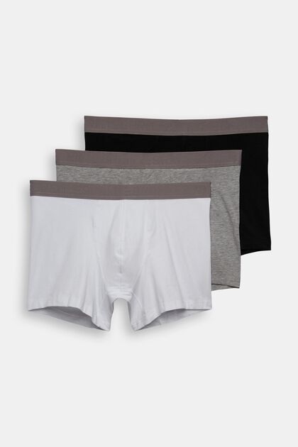 Lot de shorts longs pour Hommes en coton stretch, WHITE, overview