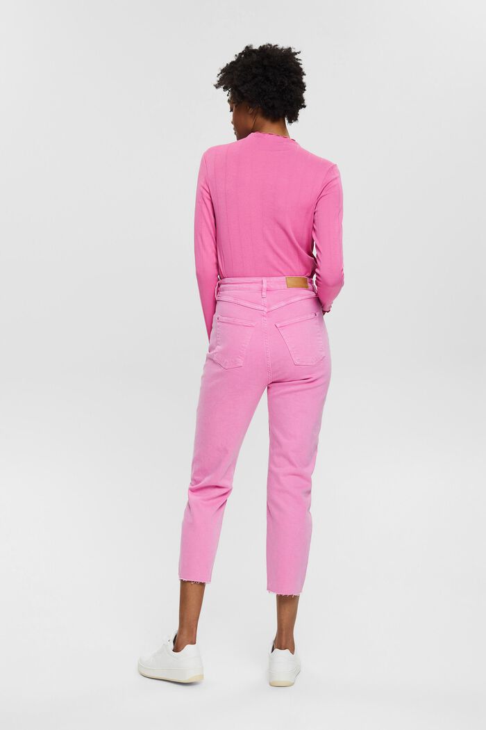 Pants woven high rise straight, PINK, detail image number 3