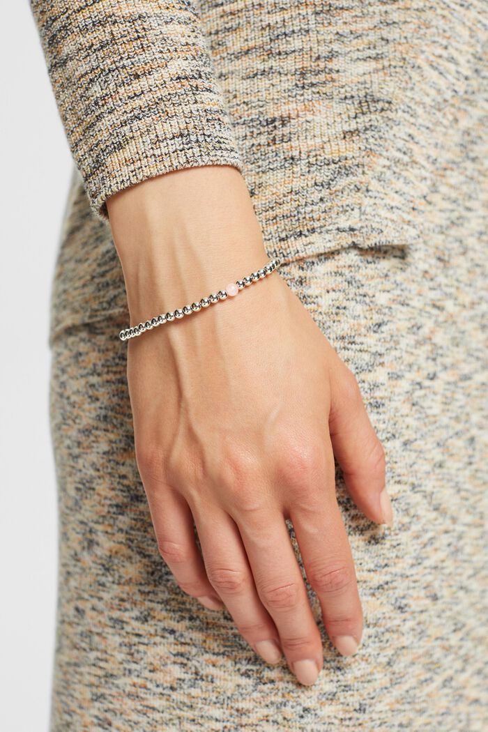 Bracelet stretch serti d’une gemme, SILVER, detail image number 2