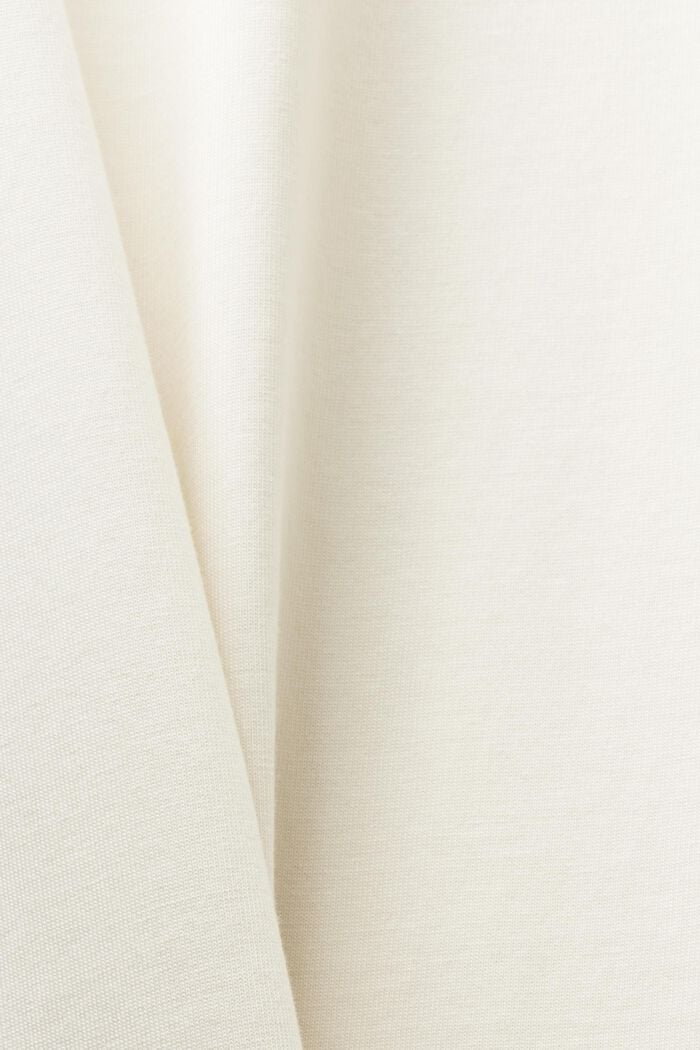 Robe maxi longueur en coton Pima, CREAM BEIGE, detail image number 4