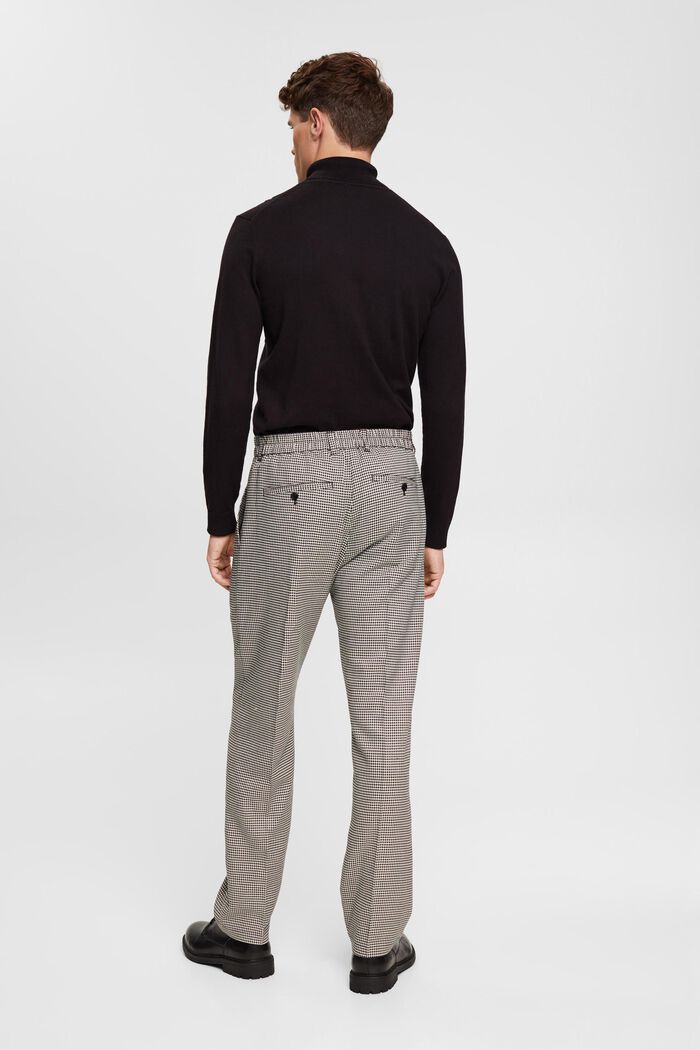 Pantalon mix & match PIED-DE-POULE, BLACK, detail image number 3