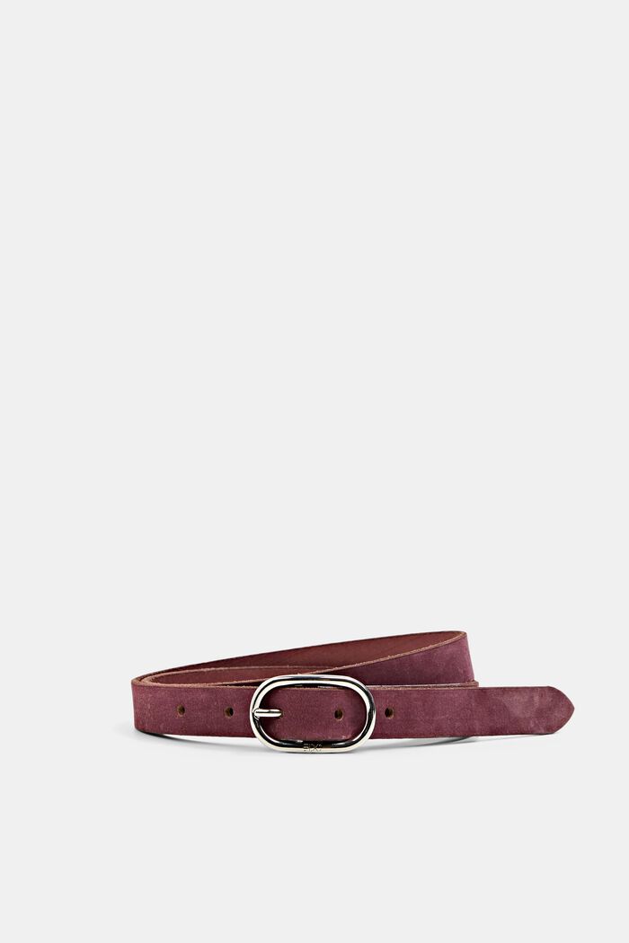Belts leather, BORDEAUX RED, detail image number 0