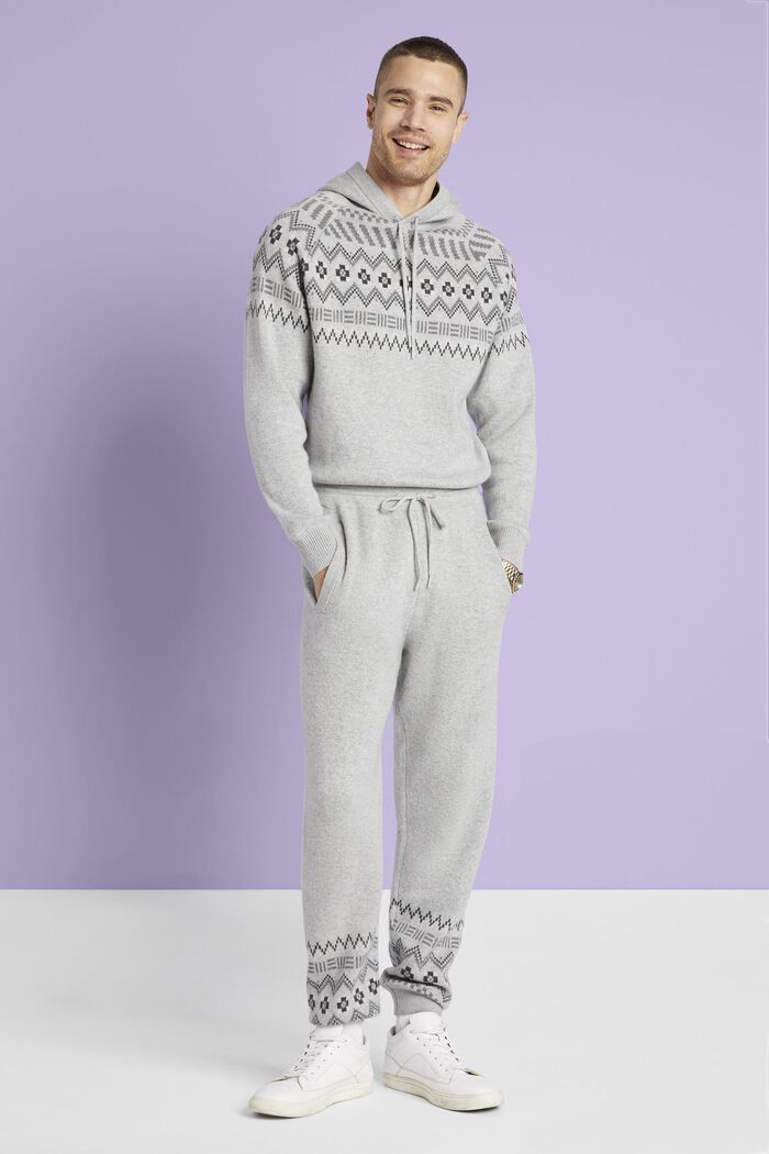 ESPRIT – Pantalon de jogging à motif norvégien en laine et cachemire sur  notre boutique en ligne
