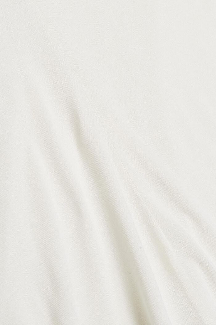 T-shirt à manches longues à ruchés, LENZING™ ECOVERO™, OFF WHITE, detail image number 4