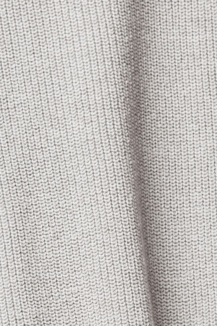 Cardigan en maille zippé, en matières recyclées/durables, LIGHT GREY, detail image number 6