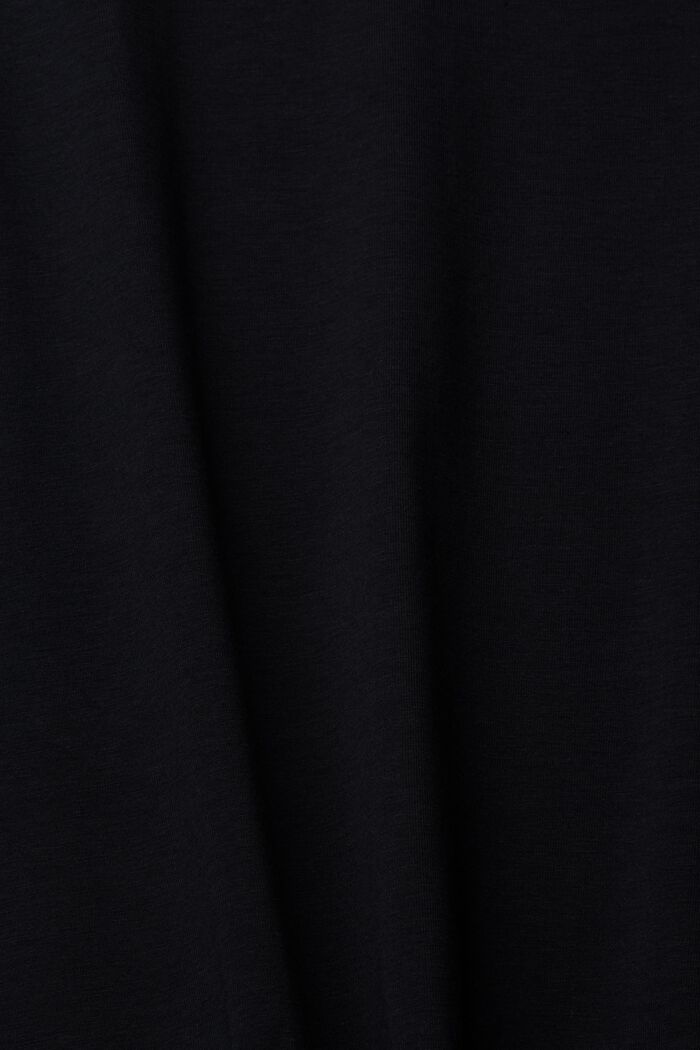 À teneur en TENCEL™ : le t-shirt à cordon de serrage, BLACK, detail image number 4