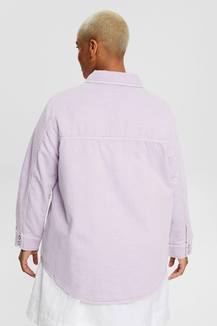 Modèle CURVY à teneur en TENCEL™ : Veste chemise, LILAC, detail image number 3