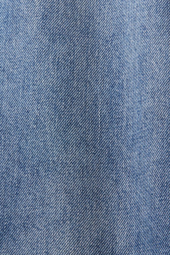 Jean taille haute à jambes larges, BLUE DARK WASHED, detail image number 6