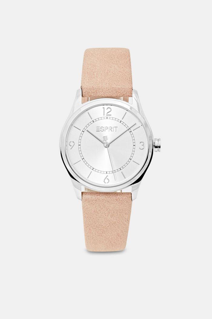 Vegan : la montre à bracelet en similicuir, PINK, detail image number 0