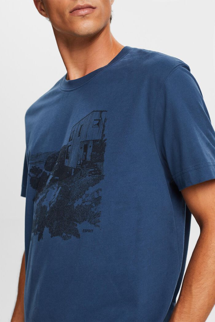 T-shirt à imprimé graphique, BLUE, detail image number 1
