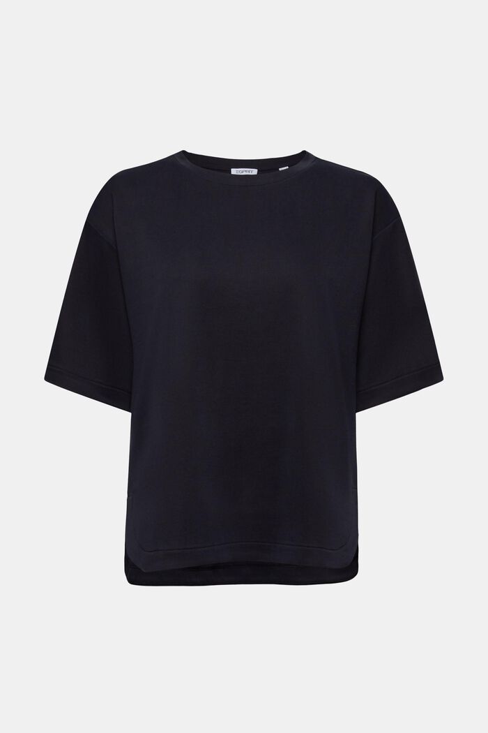 T-shirt en jersey à col ras-du-cou, BLACK, detail image number 6