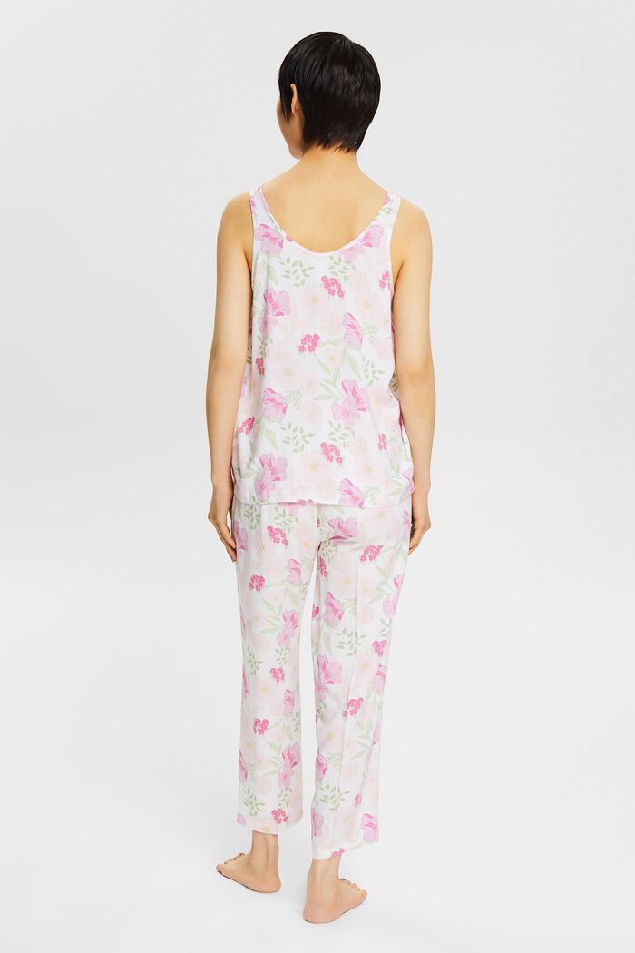 Pyjama à motif floral, LENZING™ ECOVERO™, WHITE, detail image number 2