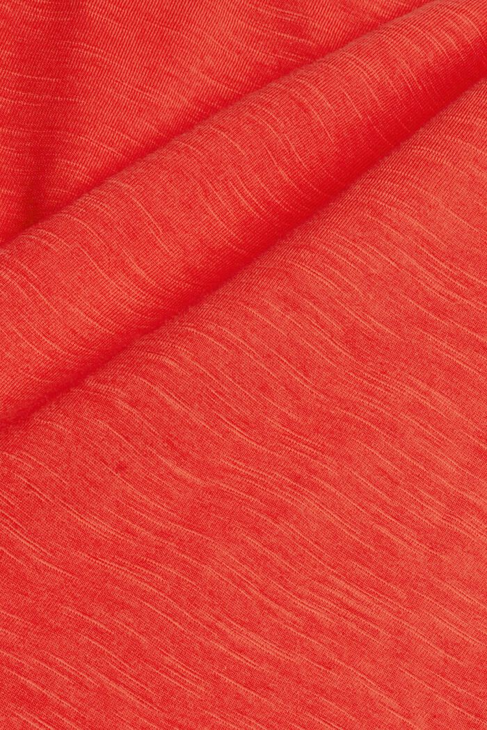 T-shirt 100 % coton bio, ORANGE RED, detail image number 4