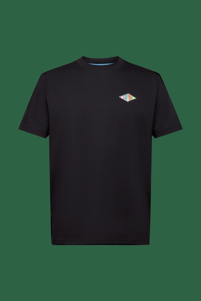 T-shirt en jersey de coton animé d’un logo, BLACK, detail image number 6