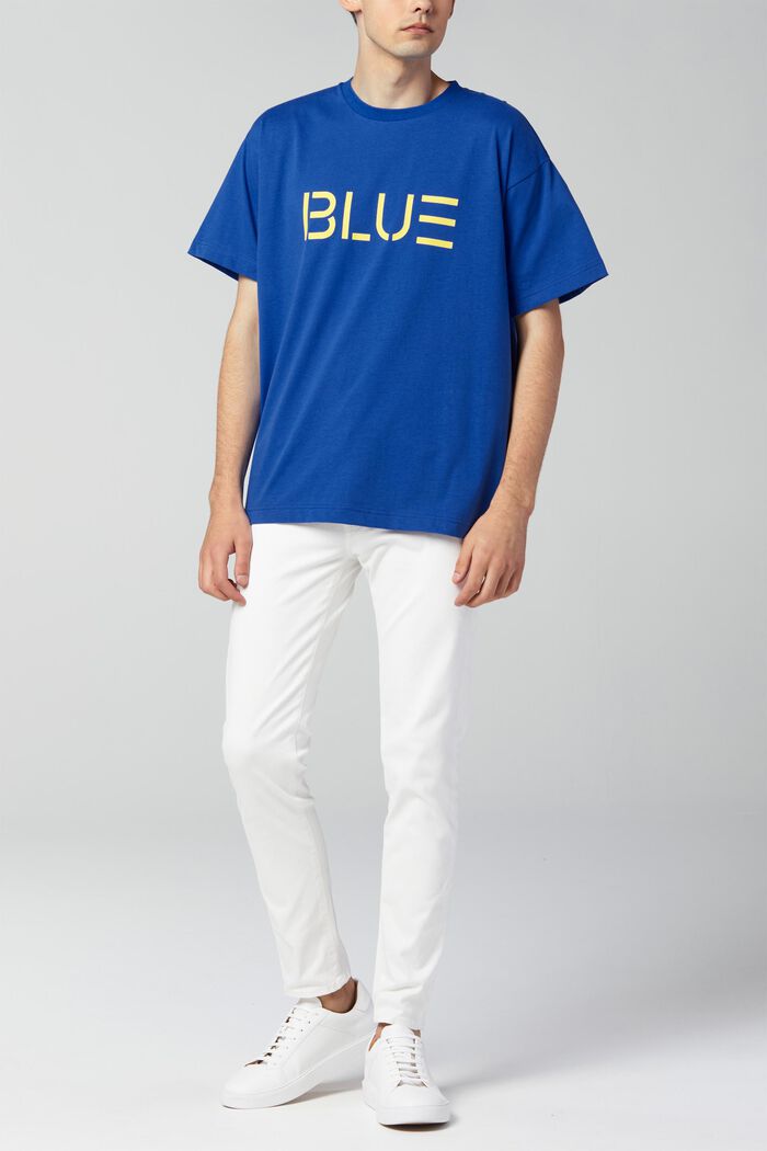 T-shirt unisexe à imprimé, BLUE, detail image number 3