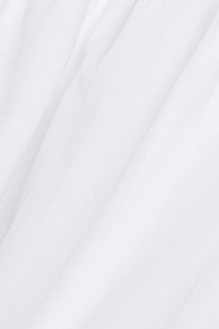 Robe en mélange de matières de longueur midi, WHITE, detail image number 4