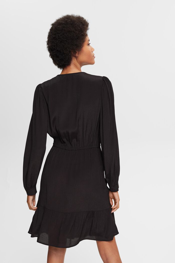 Mini-robe à détail noué, BLACK, detail image number 3