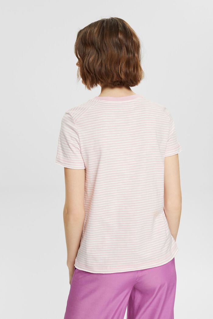 T-shirt rayé en coton, LIGHT PINK, detail image number 3