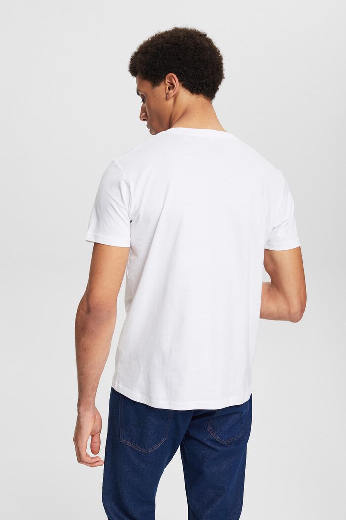 T-shirt à imprimé, en jersey, WHITE, detail image number 3