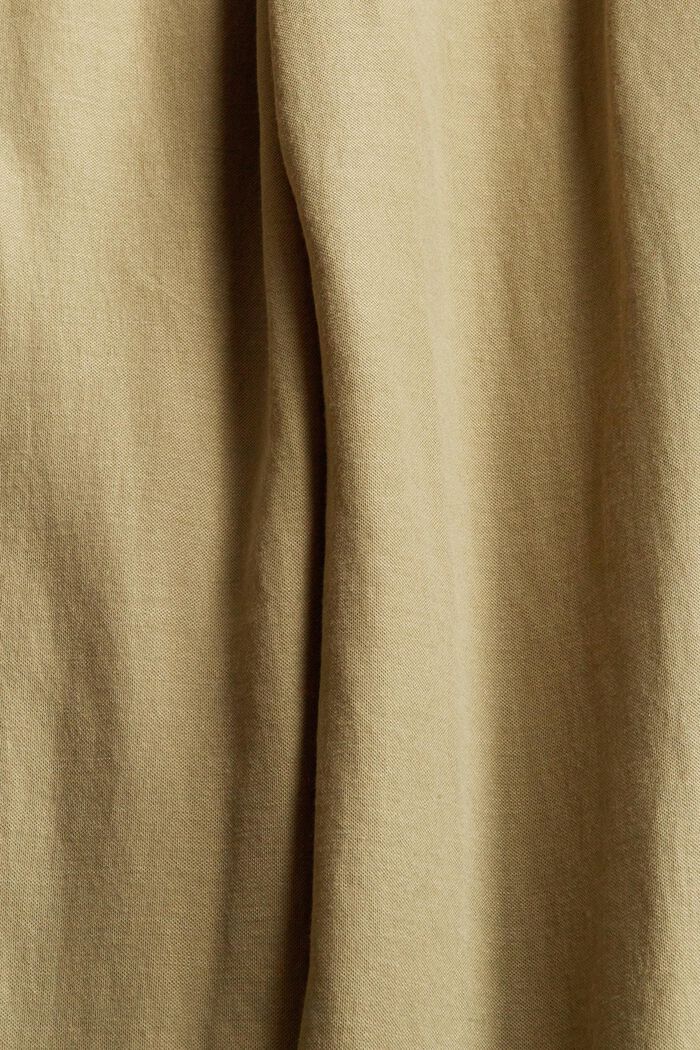 Pantalon large à taille élastique, LENZING™ ECOVERO™, KHAKI GREEN, detail image number 4