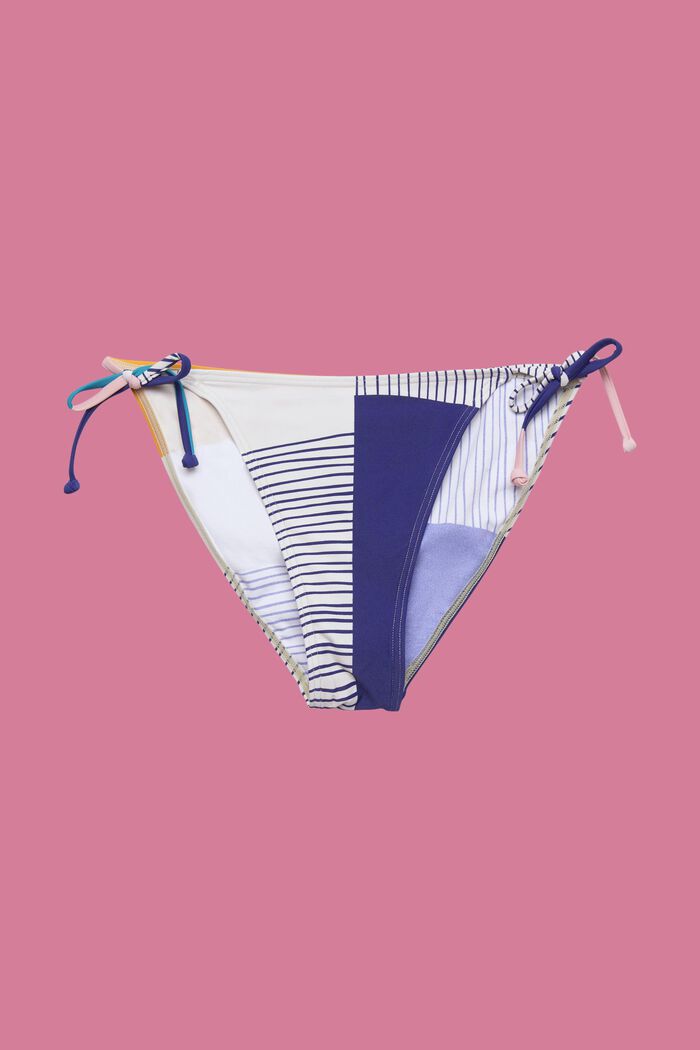 Bas de bikini à nouer sur les côtés orné d’un mélange de motifs, SAND, detail image number 4