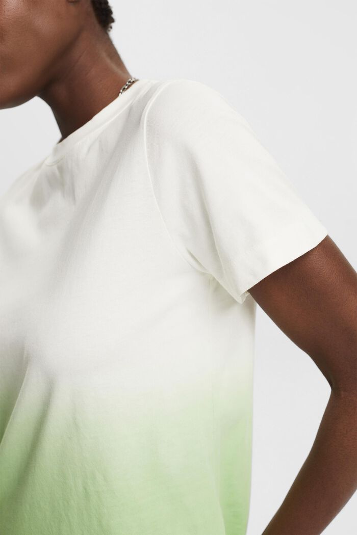 T-shirt en coton à motif ombré, GREEN, detail image number 2