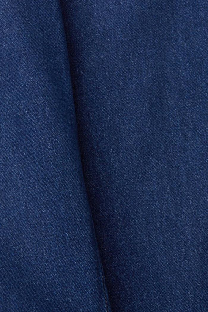 Jean de coupe Mom taille haute, BLUE DARK WASHED, detail image number 7
