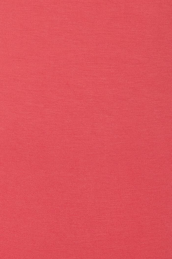 T-shirt à encolure en V, LENZING™ ECOVERO™, RED, detail image number 5