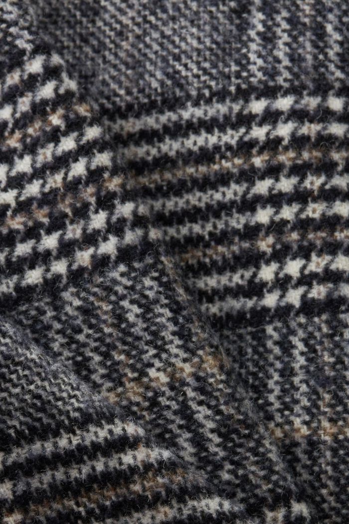 Mini-jupe à carreaux en maille bouclette, BLACK, detail image number 4