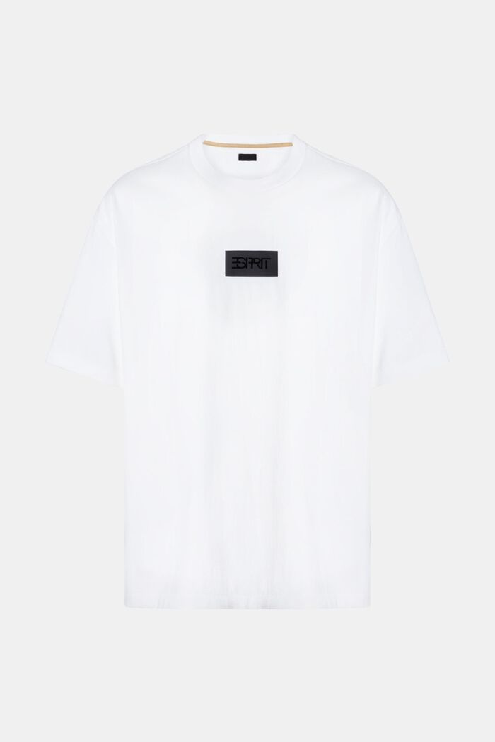 T-shirt de coupe carrée, WHITE, detail image number 4