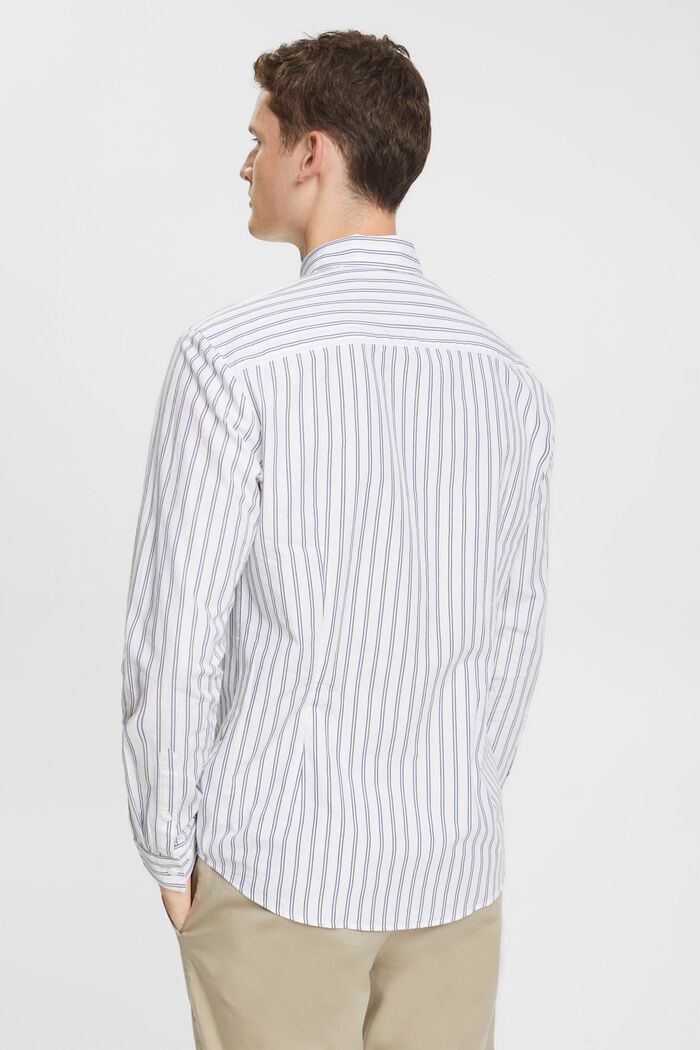 Chemise à col boutonné rayée, WHITE, detail image number 3