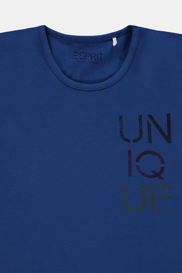 T-shirt en coton à inscription imprimée, INK, detail image number 2