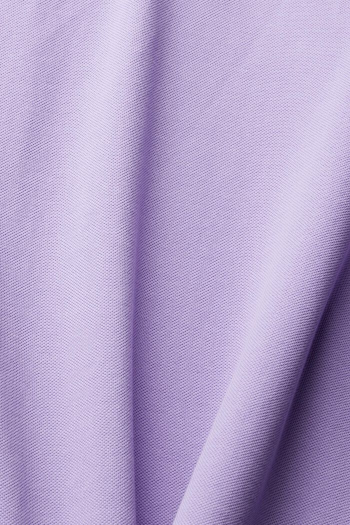 Polo 100 % coton Pima, LILAC, detail image number 4