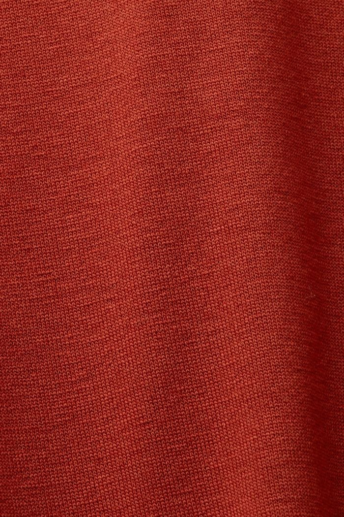 Robe en jersey à manches évasées, TERRACOTTA, detail image number 5
