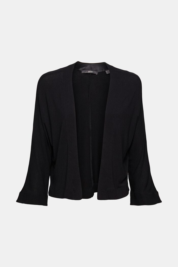 Cardigan ouvert, LENZING™ ECOVERO™, BLACK, overview